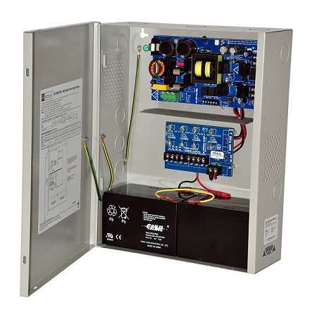 AL1024XPD4220 Altronix 4 Channel 10Amp 24VDC Power Supply in UL Listed NEMA 1 Indoor 12.25 W x 15.5 H x 4.5 D Steel Electrical Enclosure