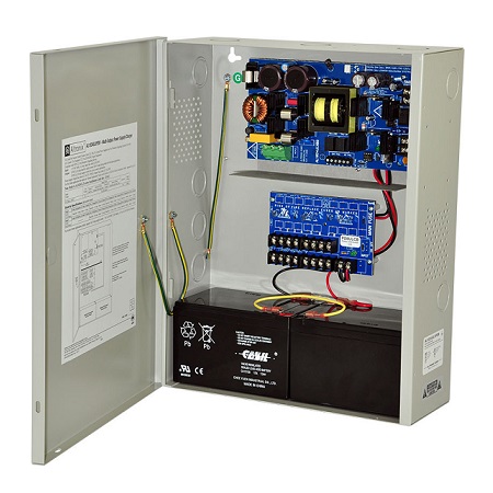 AL1024XPD8CB220 Altronix 8 Channel 10Amp 24VDC Power Supply in UL Listed NEMA 1 Indoor 12.25 W x 15.5 H x 4.5 D Steel Electrical Enclosure