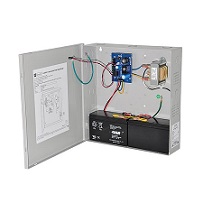 AL125X220 Altronix 2 Channel 1Amp 24VDC or 1Amp 12VDC Access Control Power Supply in UL Listed NEMA 1 Indoor 13” W x 13.5” H x 3.25” D Steel Electrical Enclosure
