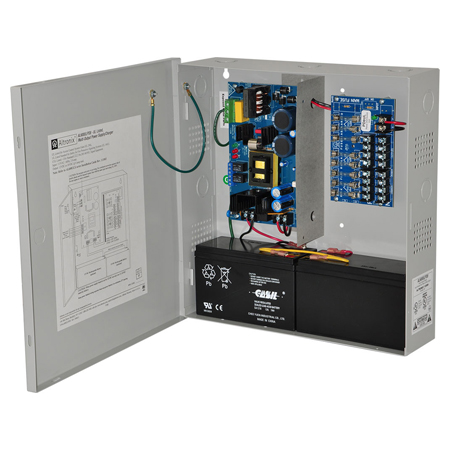 AL600ULPD8 Altronix 8 Output Fused Power Supply/Charger w/ Enclosure 12VDC or 24VDC @ 6 Amp