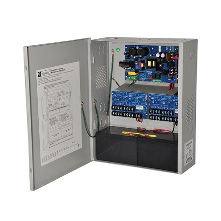 AL600XPD16CB220 Altronix 16 Channel 6Amp 24VDC or 6Amp 12VDC Power Supply in UL Listed NEMA 1 Indoor 12.25 W x 15.5 H x 4.5 D Steel Electrical Enclosure