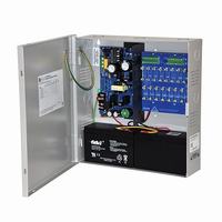ALTV1224DC1220 Altronix 16 Channel 4Amp 24VDC or 4Amp 12VDC CCTV Power Supply in UL Listed NEMA 1 Indoor 13 W x 13.5 H x 3.25 D Steel Electrical Enclosure