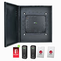 ATLAS200-BLUETOOTH-KIT ZKTeco USA Atlas Prox Series 2-Door Access Control Kit with 2 x KR500BT Bluetooth Card Readers and 2 x PTE-1 Exit Buttons