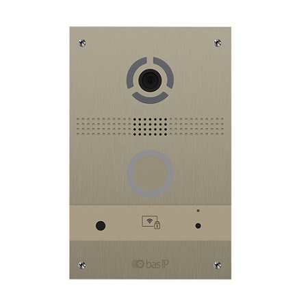 AV-08FB-GOLD BAS-IP Individual Entrance Panel with Face Recognition - Gold