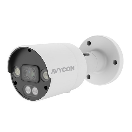 AVC-NCB51F28 AVYCON 2.8mm 30FPS @ 5MP Outdoor IR Day/Night WDR Bullet IP Security Camera 12VDC/PoE