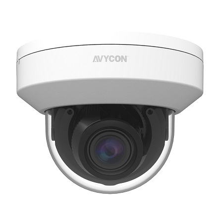 AVC-NSD21M AVYCON 2.7-13.5mm Motorized 30FPS @ 2MP Indoor IR Day/Night WDR Dome IP Security Camera 12VDC/PoE