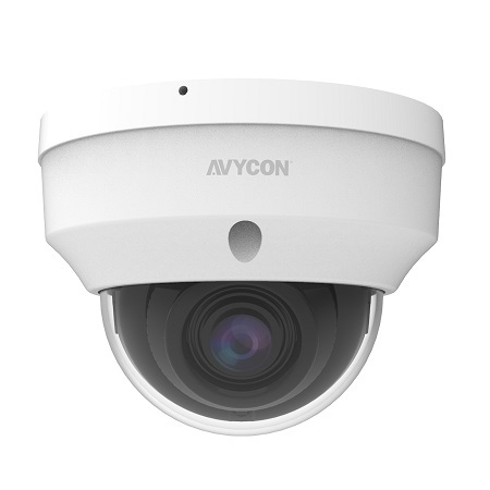 AVC-NSV51F28 AVYCON 2.8mm 30FPS @ 5MP Outdoor IR Day/Night WDR Dome IP Security Camera 12VDC/PoE