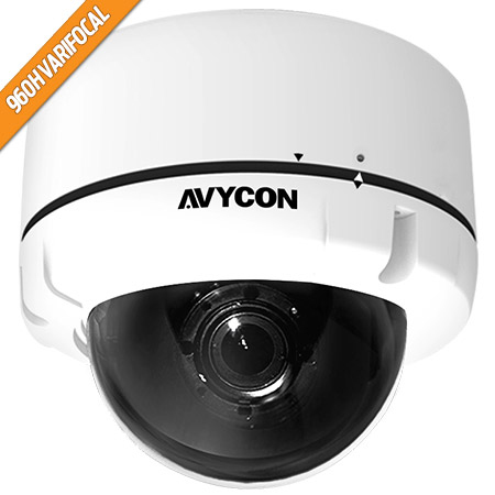 AVC-VH52VT AVYCON 2.8-12mm Varifocal 700TVL IR Day/Night Dome Analog Security Camera 12VDC/24VAC