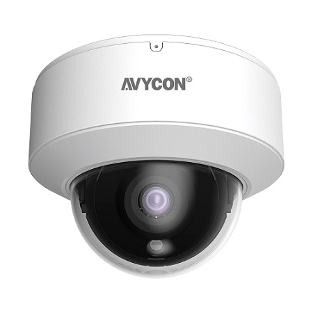 AVC-VHN41FLT/2.8 AVYCON 2.8mm 30FPS @ 4MP Outdoor IR Day/Night WDR Dome IP Security Camera 12VDC/PoE