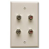 AWPA M&S Systems Audio Input Wall Plate (Almond)-DISCONTINUED