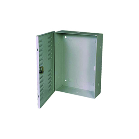 [DISCONTINUED] BW-100G Mier Metal electrical enclosure with louvers in the door, knockouts & a cam lock