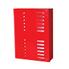 BW-100RNL Mier UL Listed NEMA Type 1 Indoor 11" W x 15" H x 4" D Metal Electrical Enclosure - Red - No Lock