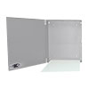 BW-101BPGUL Mier UL Listed NEMA Type 1 Indoor 15" W x 18" H x 4" D Metal Electrical Enclosure - Gray w/ Internal Removable 13" W x 16" H Back Panel