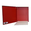BW-101BPRUL Mier UL Listed NEMA Type 1 Indoor 15" W x 18" H x 4" D Metal Electrical Enclosure - Red w/  Internal Removable 13" W x 16" H Back Panel