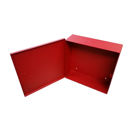 BW-108R Mier NEMA Type 1 Indoor 11.25" W x 11.25" H x 3.5" D Metal Electrical Enclosure - Red