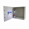 BW-124ACHTSS Mier NEMA Type 4X Outdoor 24" W x 24" H x 12" D Stainless Steel Enclosure with Thermostat, Heater and AC Unit - Gray w/ Internal Removable 22" W x 22" H Back-Panel - Solid Door