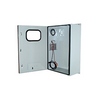[DISCONTINUED] BW-1368ACEW Mier Metal NEMA 4 Outdoor Enclosure with window and 800 BTU AC unit (no heater - see ACHT for box with AC & Heat)