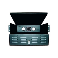 BW-235 Mier NEMA Type 1 Indoor 17.73" W x 5.1" H x 24" D Rackmount DVR/CPU/DVD Lockbox with Fan - Black