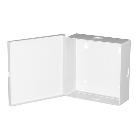 BW-97W Mier NEMA Type 1 Indoor 5.25" W x 5.25" H x 2" D Metal Electrical Enclosure - White