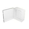BW-98W Mier NEMA Type 1 Indoor 7" W x 8" H x 3.5" D Metal Electrical Enclosure -  White
