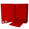 BW-99BPRUL Mier UL Listed NEMA Type 1 Indoor 11" W x 15" H x 4" D Metal Electrical Enclosure - Red w/ Internal Removable 9" W x 13" H Back Panel