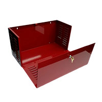 BW-BATTBOX22R Mier UL Listed 22"W x 10"H x 10"D Wall-Mount Battery Box - Red