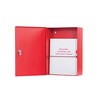 BW-DocBox2 Mier 11" W x 15" H x 4" D Document LockBox - Red