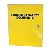 BW-DocBoxY Mier 15" W x 13" H x 4" D Document LockBox - Equipment Safety Documents Label - Yellow