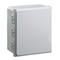 BW-L1086 Mier UL Listed NEMA Rated Outdoor 10" H x 8" W x 6" D Polycarbonate Electrical Enclosure - Gray - Solid Door