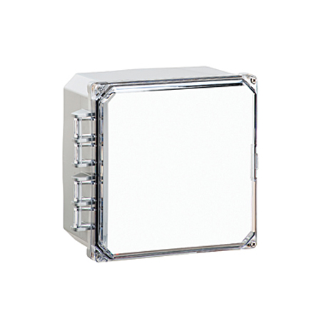 BW-L663C Mier UL Listed NEMA Rated Outdoor 6" W x 6" H x 3" D Polycarbonate Electrical Enclosure - Gray - Clear Door