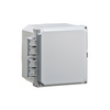 BW-L663 Mier UL Listed NEMA Rated Outdoor 6" W x 6" H x 3" D Polycarbonate Electrical Enclosure - Gray - Solid Door