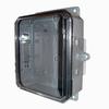 BW-L982C Mier UL Listed NEMA Rated Outdoor 9" H x 8" W x 2" D Polycarbonate Electrical Enclosure - Gray - Clear Door
