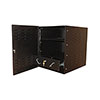 BW-RACKBOX Mier NEMA Type 1 Indoor 19.25" W x 24" H x 26" D Metal Enclosure with and Fan - Black