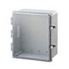 BW-SL14126C Mier UL Listed NEMA Rated Outdoor 14" H x 12" W x 6" D Polycarbonate Electrical Enclosure - Gray - Clear Door