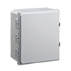 BW-SL14126 Mier UL Listed NEMA Rated Outdoor 14" H x 12" W x 6" D Polycarbonate Electrical Enclosure - Gray - Solid Door