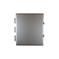BW-SL16147 Mier UL Listed NEMA Rated Outdoor 16" H x 14" W x 7" D Polycarbonate Electrical Enclosure - Gray - Solid Door