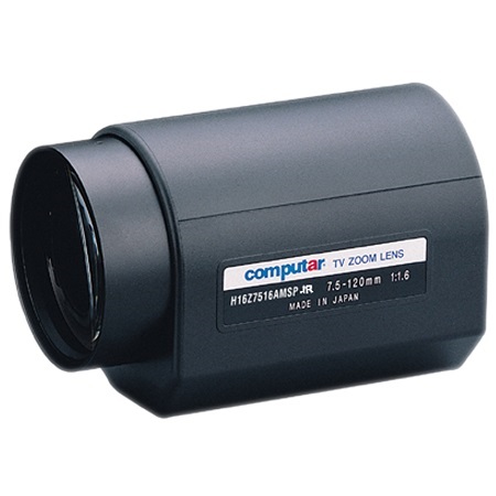 H16Z7516AMSP-IR Computar 1/2" C-Mount 7.5-120mm Motorized Zoom F/1.6 IR-corrected Video Auto Iris Lens