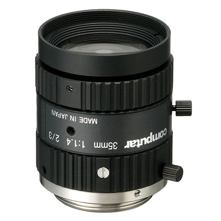 M3514-MP Computar 2/3" C-Mount 35mm F/1.4 1.5 Mega-Pixel Locking Iris Lens