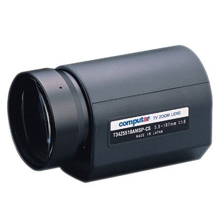 T34Z5518AMSP-CS Computar 1/3" CS-Mount 5.5-187mm Motorized Zoom F/1.8 Video Auto Iris Lens