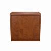 C3C1D1MSTASZP001 Middle Atlantic Pre-Configured C3 1 Bay 25" W x 32" H x 10" D Credenza with Solid Doors - Thermolaminate Surface Material - Auburn Stream