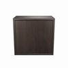 C3C1D1MSTCNZP001 Middle Atlantic Pre-Configured C3 1 Bay 25" W x 32" H x 10" D Credenza with Solid Doors - Thermolaminate Surface Material - Cafe Noir