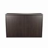 C3C2D1MSTCNZP001 Middle Atlantic Pre-Configured C3 2 Bay 49" W x 32" H x 10" D Credenza with Solid Doors - Thermolaminate Surface Material - Cafe Noir