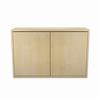 C3C2D1MSTNMZP001 Middle Atlantic Pre-Configured C3 2 Bay 49" W x 32" H x 10" D Credenza with Solid Doors - Thermolaminate Surface Material - Native Maple