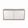 C3C2D2M7HA0ZP001 Middle Atlantic Pre-Configured C3 2 Bay 49" W x 32" H x 10" D Credenza with Frost White Gloss Doors - High Pressure Laminate Surface Material - 5th Ave Elm