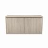C3C2D2MSTISZP001 Middle Atlantic Pre-Configured C3 2 Bay 49" W x 32" H x 10" D Credenza with Solid Doors - Thermolaminate Surface Material - Ibis