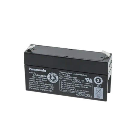 C6180 UPG LC-R061R3P Sealed Lead Acid Battery 6 Volts/1.3Ah - F1 Terminal