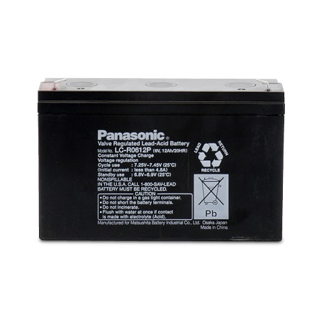 C6211 UPG LC-R0612P Sealed Lead Acid Battery 6 Volts/12Ah - F1 Terminal