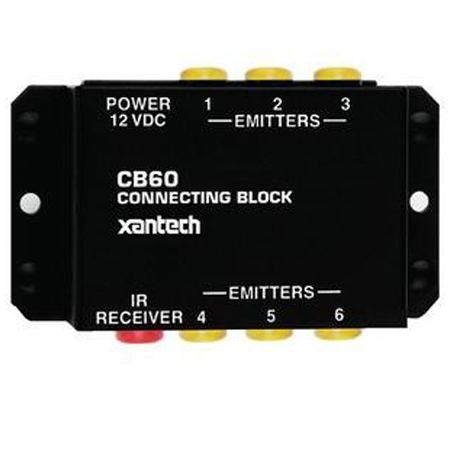 [DISCONTINUED] CB60 Xantech Connecting Block 6 Emitters -30 Input