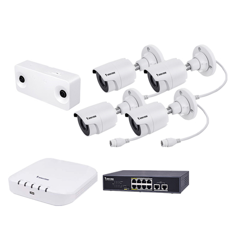 [DISCONTINUED] CCS-1D-4IB Vivotek People Counting Camera Kit with 2MP Indoor People Counting Camera, 4 x 2MP Outdoor Bullet Cameras, 8 Channel NVR 48Mbps Max Throughput - 2TB and 8 Port PoE Switch