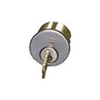 CEM-KD-12345 Alarm Lock Standard Mortise Cylinder for Interior Activation - Solid Brass Body Satin Chrome Face
